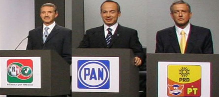 El primer debate para las elecciones presidenciales del próximo 1 de julio en México...