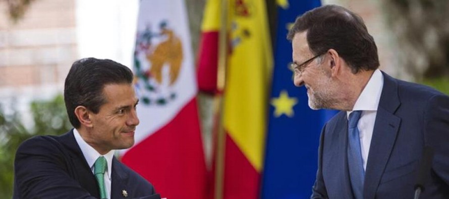 Rajoy recibió este miércoles al presidente mexicano en el Palacio de la Moncloa, sede...