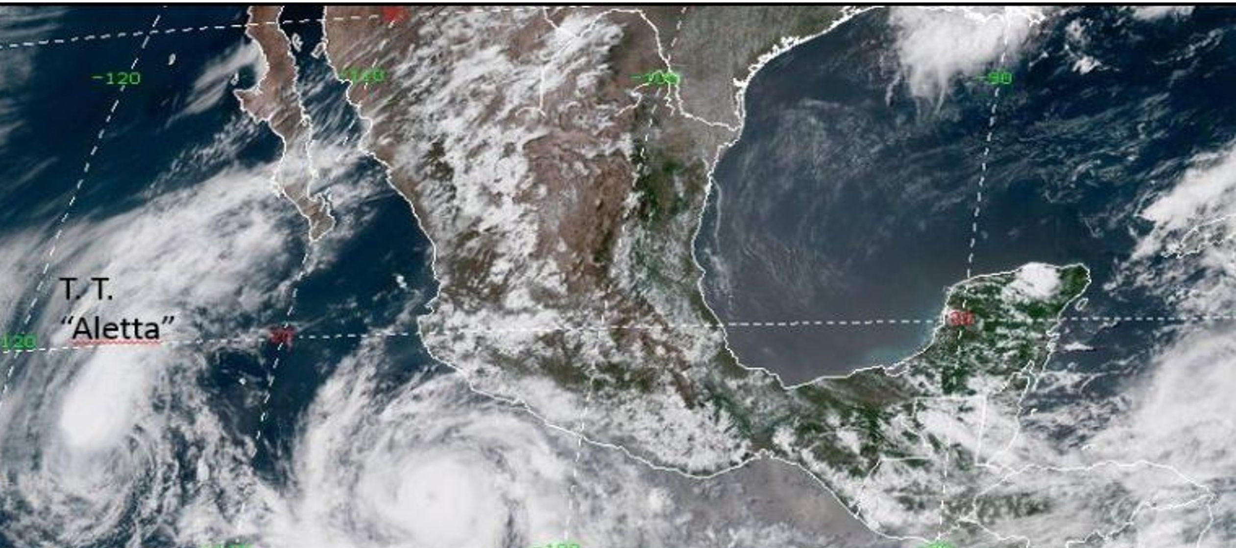 El ojo del huracán se alejaba de la costa suroccidental de México pero todavía...