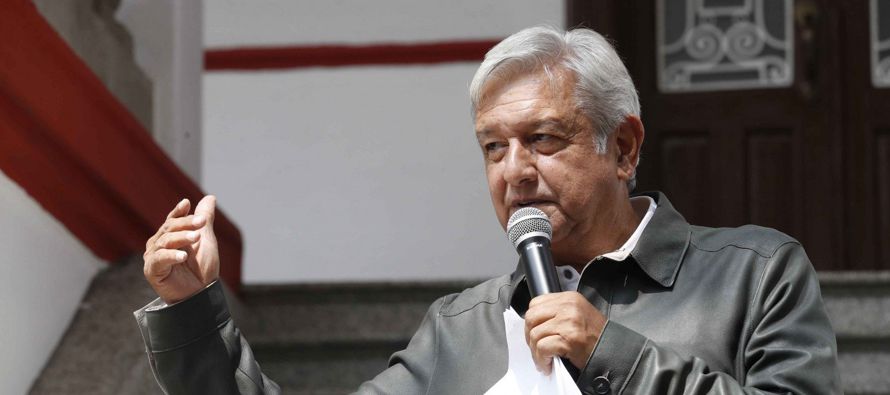 El futuro presidente de México, Andrés Manuel López Obrador, no...