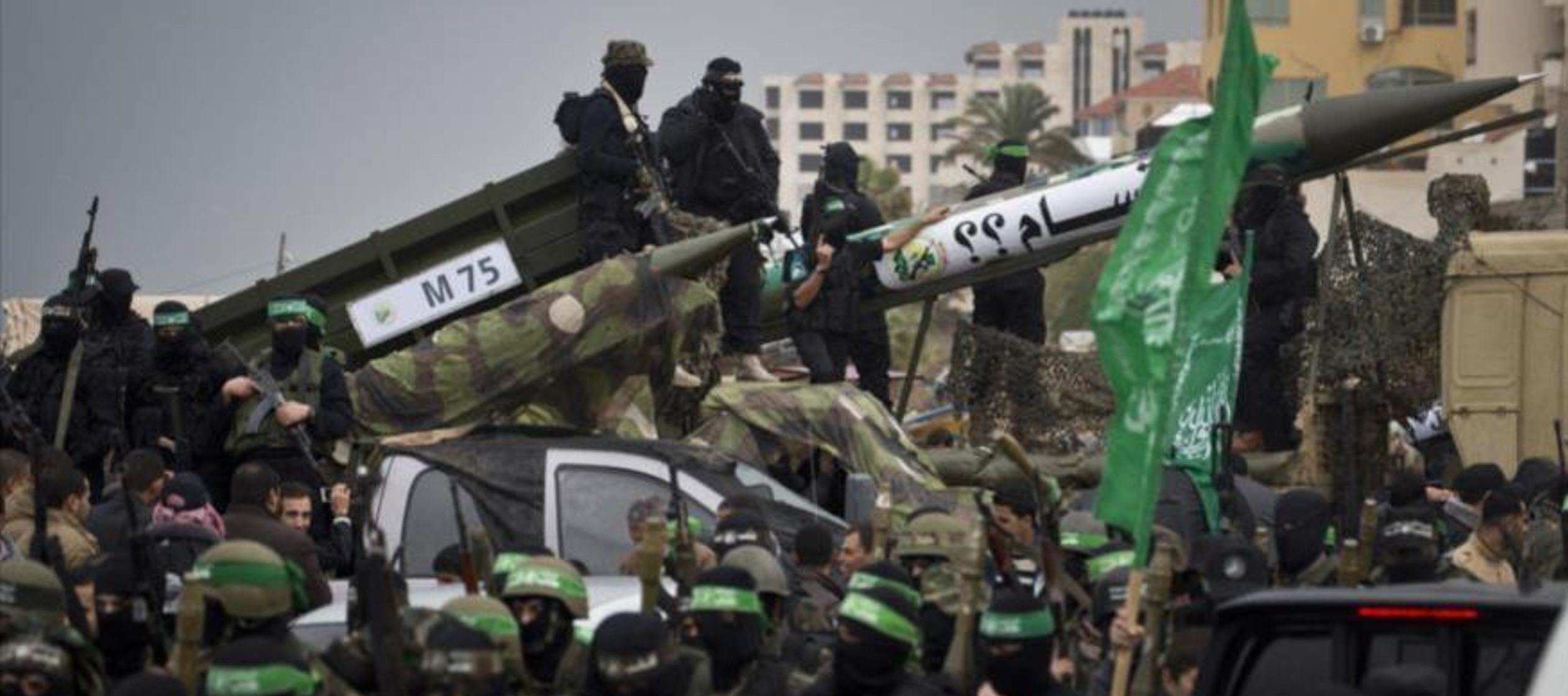 Las milicias palestinas lanzaron tres proyectiles hacia Israel, dos de ellos interceptados por el...