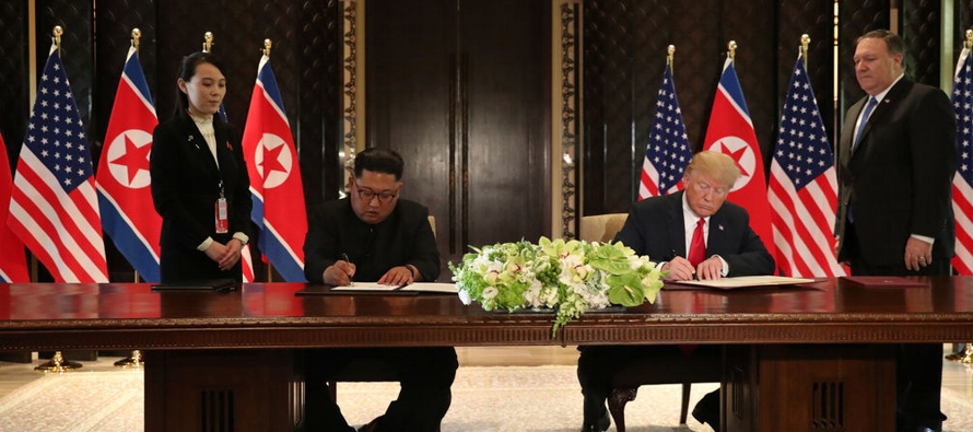 Corea del Norte y Estados Unidos se comprometieron a trabajar para poner fin a los programas de...