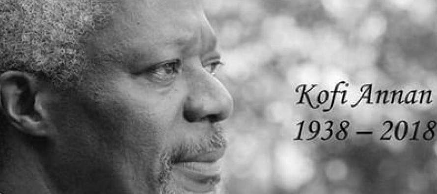 El ghanés Annan, que recibió el Nobel en 2001, era, "en muchos sentidos, las...