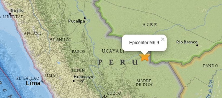 El seísmo se produjo a unos 140 kilómetros al oeste de la ciudad peruana de Iberia y...