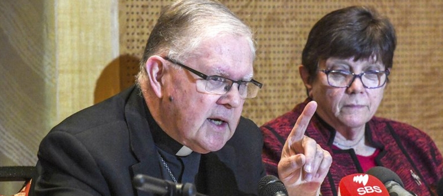 El presidente de la Conferencia Australiana de Obispos Católicos, arzobispo Mark Coleridge,...