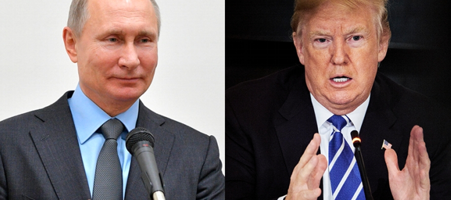 El presidente ruso, Vladimir Putin, y el presidente estadounidense, Donald Trump, tenían...