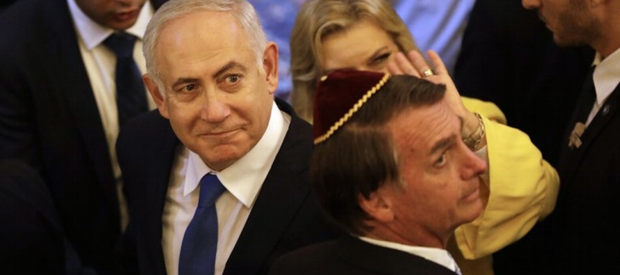 Netanyahu está en Brasil para asistir a la toma de posesión del presidente entrante...