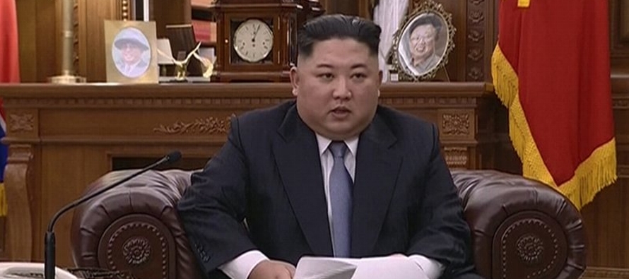 Durante su televisado discurso de Año Nuevo, Kim señaló que está listo...