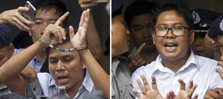 El juez Aung Naing, del alto tribunal de Yangón, indicó en su fallo que los abogados...