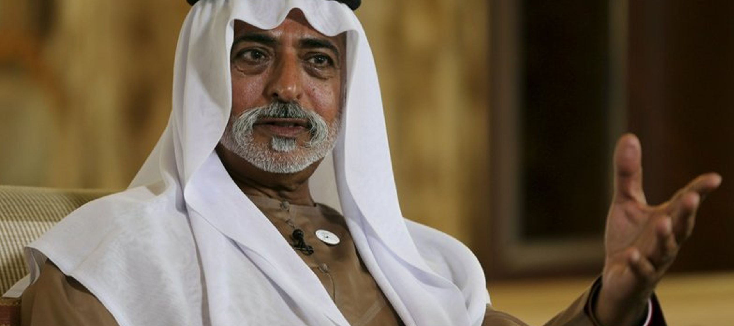 El ministro de Tolerancia, el jeque Nahyan bin Mubarak Al Nahyan, habló con The Associated...