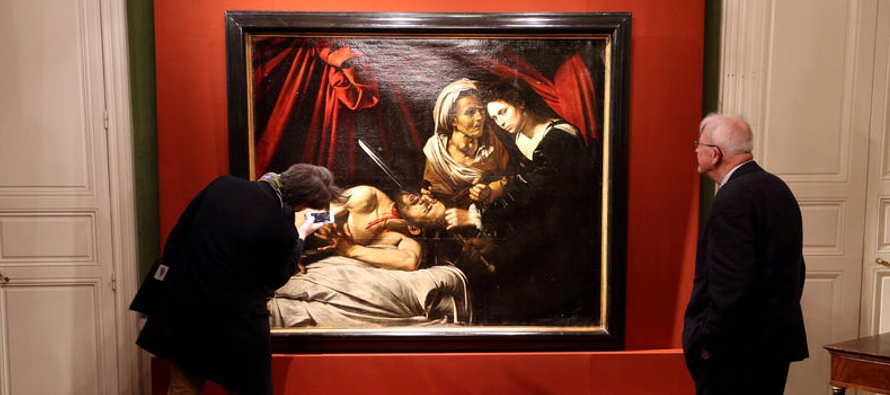La pintura, actualmente en exhibición en la Galería Colnaghi en Londres, data de 1607...