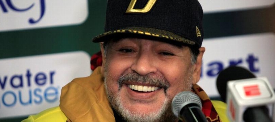Hasta el momento, Maradona, actual director técnico del club mexicano Dorados de Sinaloa,...