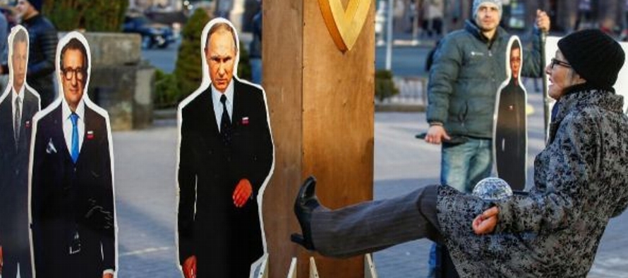 Putin es el rey del souvenir en Moscú, pero en Kiev también. Ucrania es el lugar del...