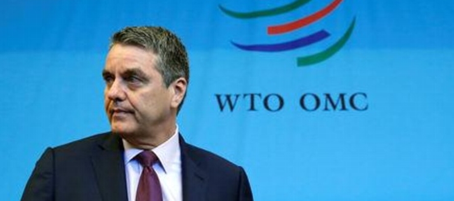 En reporte de proyecciones para el año, la OMC dijo que el comercio se había visto...
