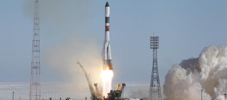 La cápsula Progress despegó del centro de lanzamiento ruso en Baikonur,...