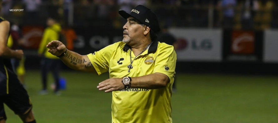 Maradona anunció sus planes después de que Dorados empató el viernes 1-1 ante...