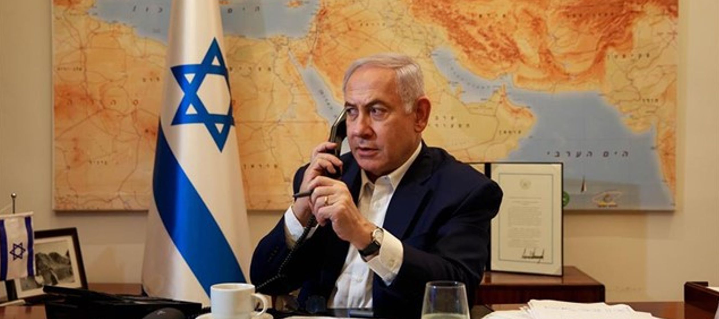 "Gracias por aceptar otra importante petición mía", ha afirmado Netanyahu a...