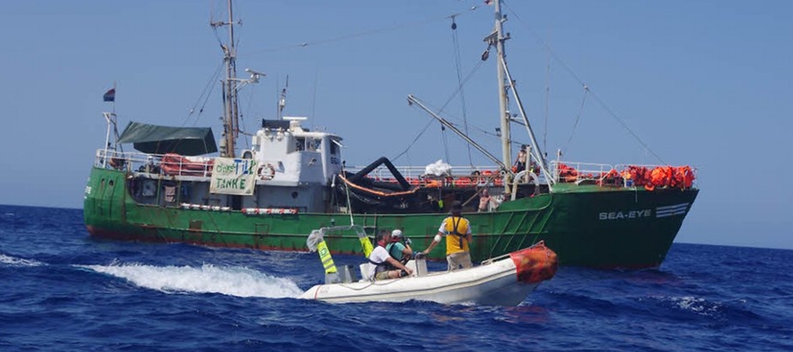 Sea-Eye informó a Malta, el puerto más cercano, de la escasez de comida y agua para...