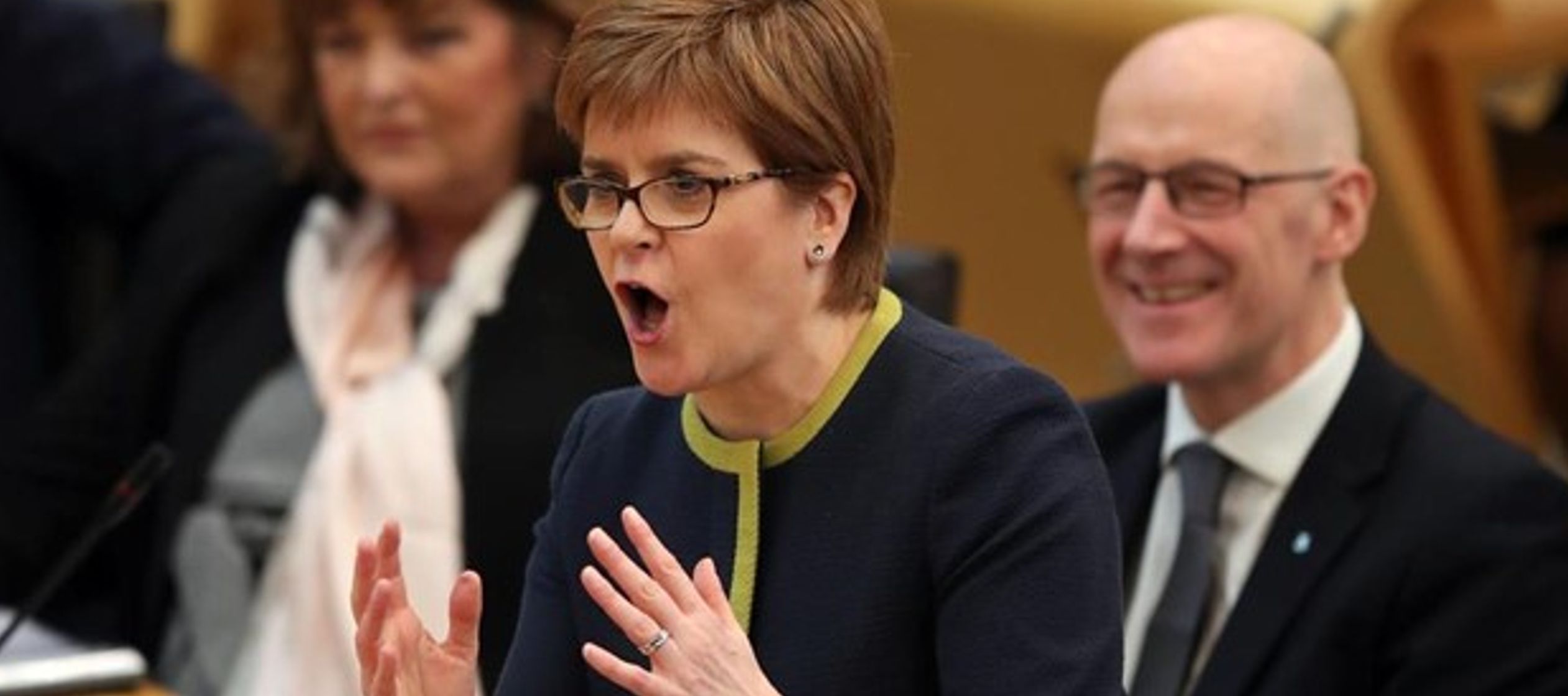 Sturgeon ha apelado principalmente al Partido Nacional Escocés (SNP) para hacer...