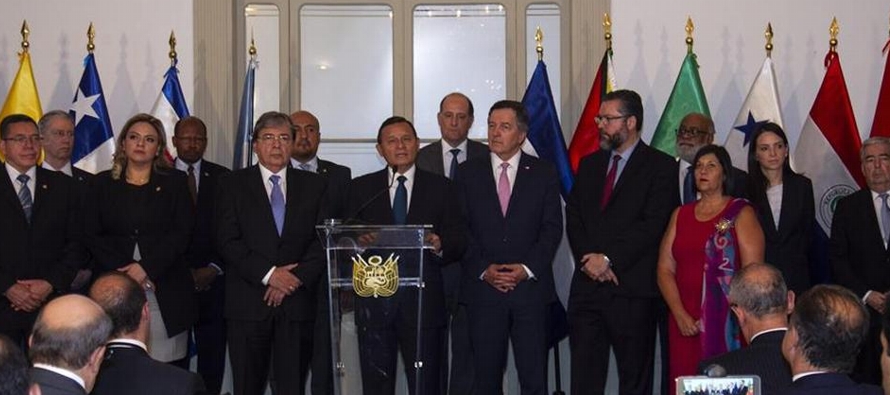 La reunión es a puertas cerradas en el Ministerio de Relaciones Exteriores peruano y se...