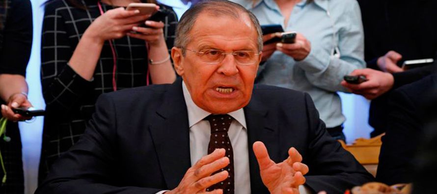 Lavrov realizó sus declaraciones al inicio de una reunión en Moscú con el...