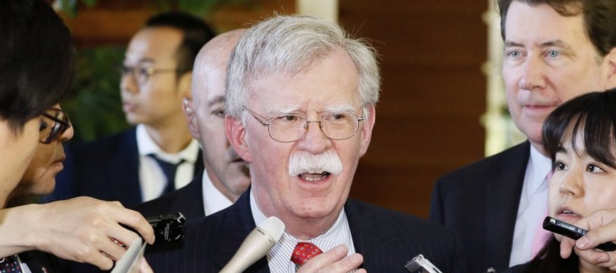 John Bolton, que desde hace años mantiene una postura estricta hacia Irán,...