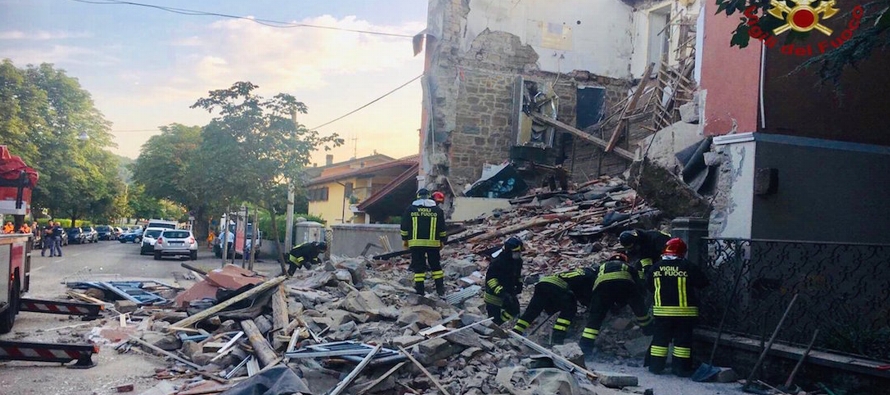 La explosión en la ciudad de Gorizia, en el noreste de Italia cerca de la frontera con...