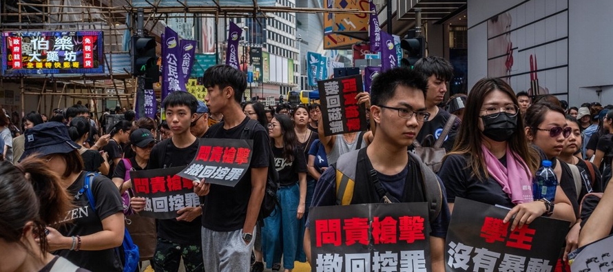 Los jóvenes de Hong Kong están al frente de las protestas de este mes que han...