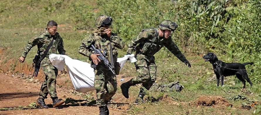 El ejército colombiano informó el viernes en un comunicado que en la noche del jueves...