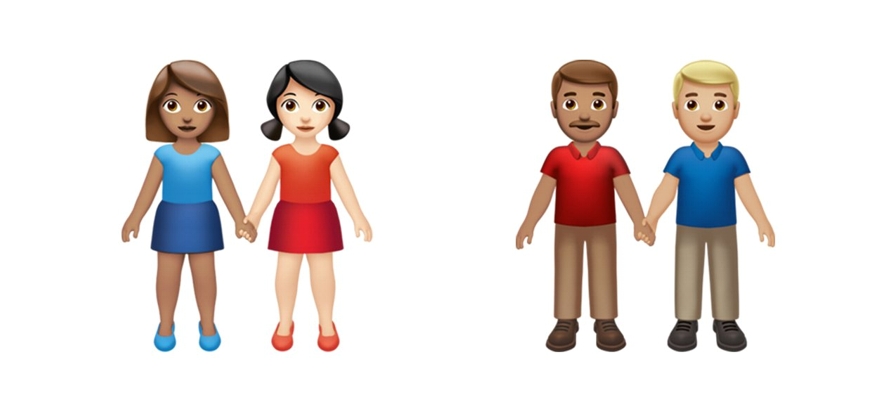 Apple Inc. lanzó nuevas variantes de sus emojis de manos, que permiten a la gente elegir...