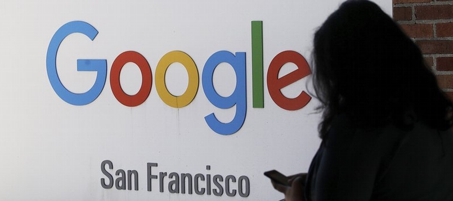 Los empleados del grupo llamado Googlers for Human Rights, exhortan públicamente a la...