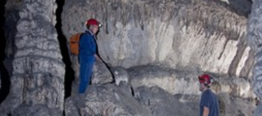 El proyecto se centró en depósitos de cuevas conocidos como sobrecrecimientos...