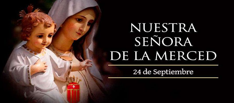 San Pedro Nolasco y sus frailes muy devotos de la Virgen María, la tomaron como patrona y...