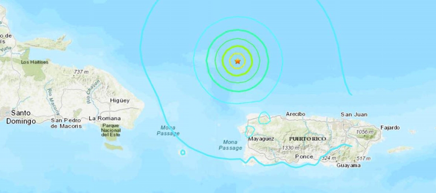 El terremoto se registró a 79 kilómetros (49 millas) de la costa noroeste de la isla...