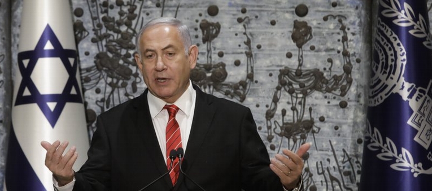 Netanyahu actualmente tiene problemas para formar un gobierno de unidad con sus oponentes...