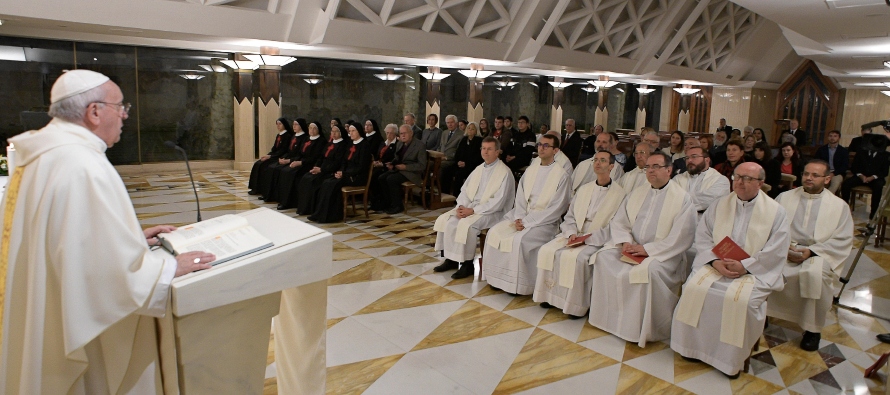Hoy, 15 de octubre de 2019, en la homilía de la Misa en la Casa Santa Marta, el Santo Padre...