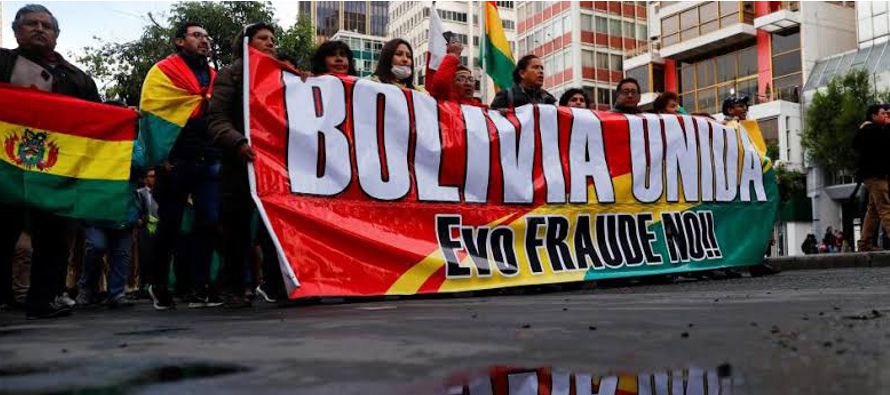 “El Gobierno de Bolivia denuncia ante la comunidad internacional, que algunos dirigentes...
