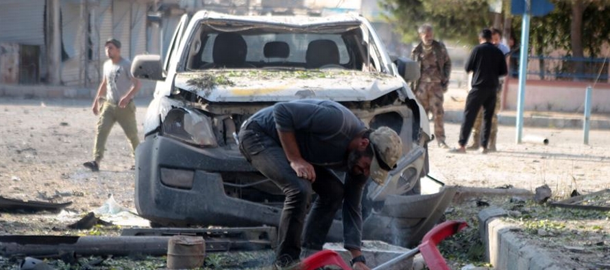 La explosión ocurrió en un pueblo al sur de la ciudad de Tal Abyad, dijo el...