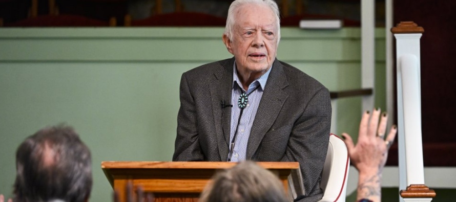 La lección la imparte el 39no presidente de Estados Unidos, Jimmy Carter.