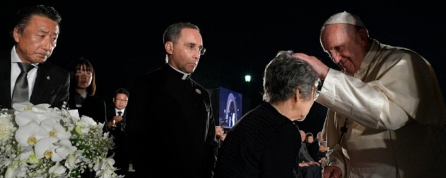 Ayer, 24 de noviembre de 2019, en el Memorial de la Paz de Hiroshima, el Santo Padre...
