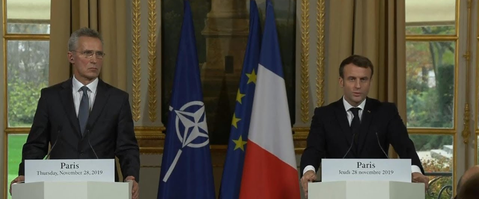 Ante el inquilino de la Casa Blanca, Macron aseguró que la Alianza, nacida de los escombros...