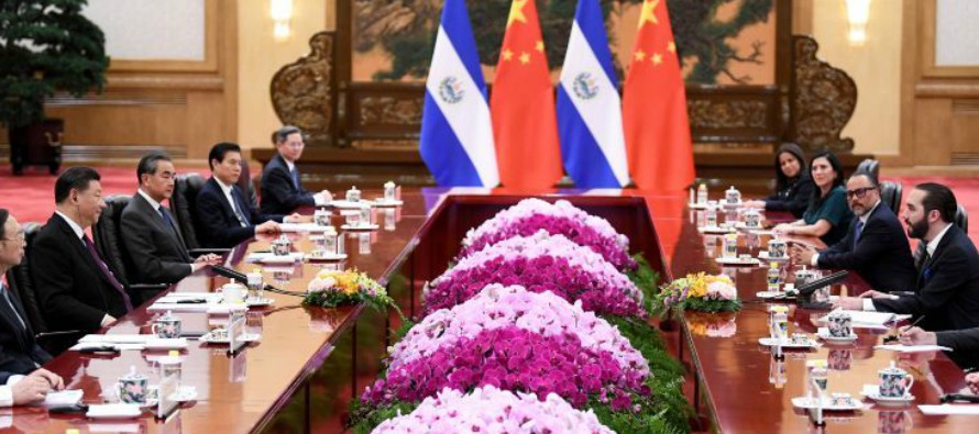 El presidente chino, Xi Jinping, se reunió con su homólogo salvadoreño Nayib...