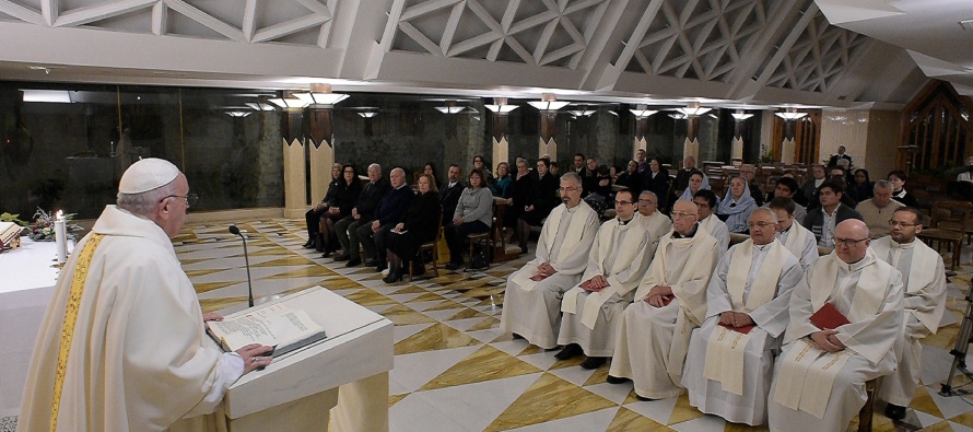 El Santo Padre ha reanudado hoy, 7 de enero de 2020, las Misas matutinas en la Casa de Santa Marta.
