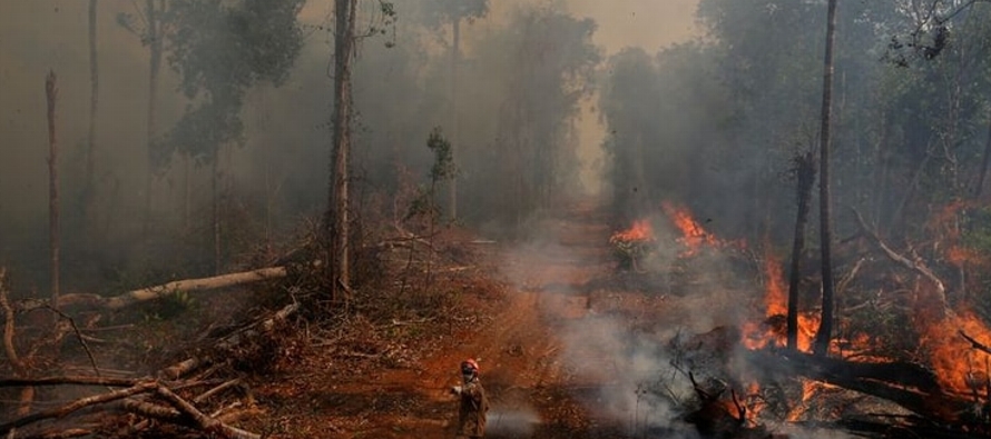 El número de incendios detectados en la región amazónica fue de 89.178 en 2019...