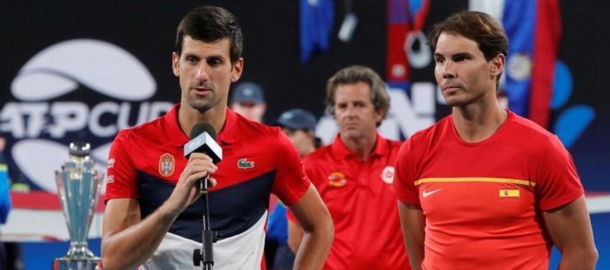 Djokovic registró el domingo su novena victoria consecutiva en canchas duras sobre el...