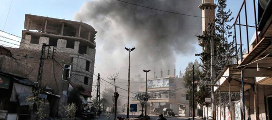El bombardeo en Kfar Taal ocurre en medio de una ofensiva de las fuerzas oficialistas en Idlib, una...