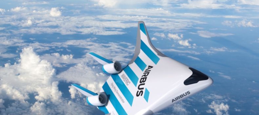 Airbus presentó el martes un prototipo de aeronave que fusiona las alas con el fuselaje,...