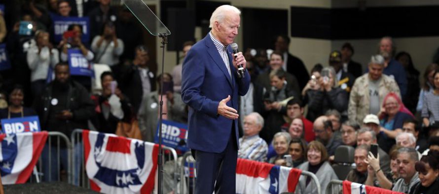 El exvicepresidente de Estados Unidos Joe Biden ganó el sábado las primarias...