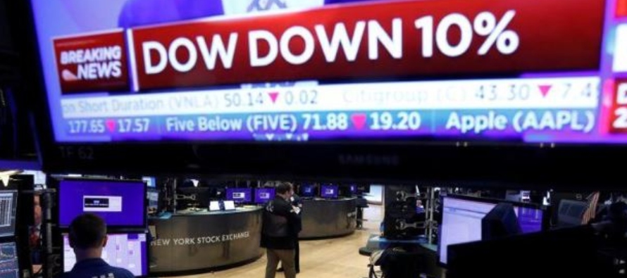 Mientras, el Dow Jones anotó su mayor pérdida diaria desde el “Lunes...