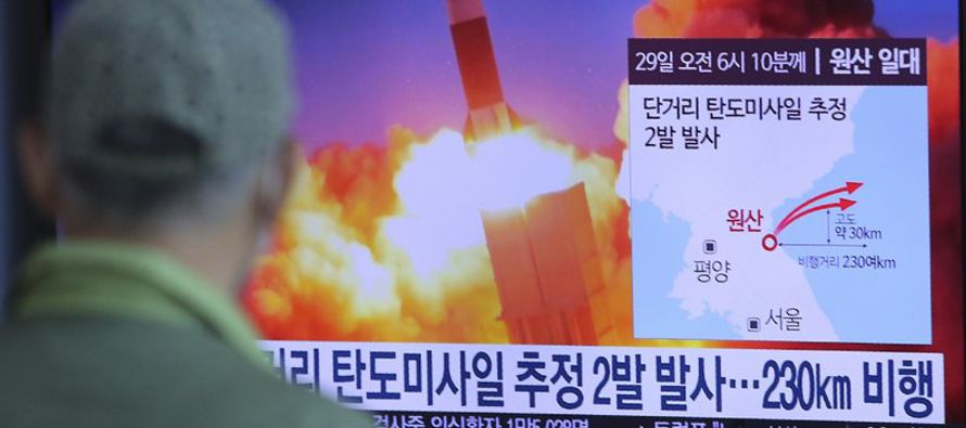 El Estado Mayor Conjunto de Corea del Sur señaló haber detectado los proyectiles el...